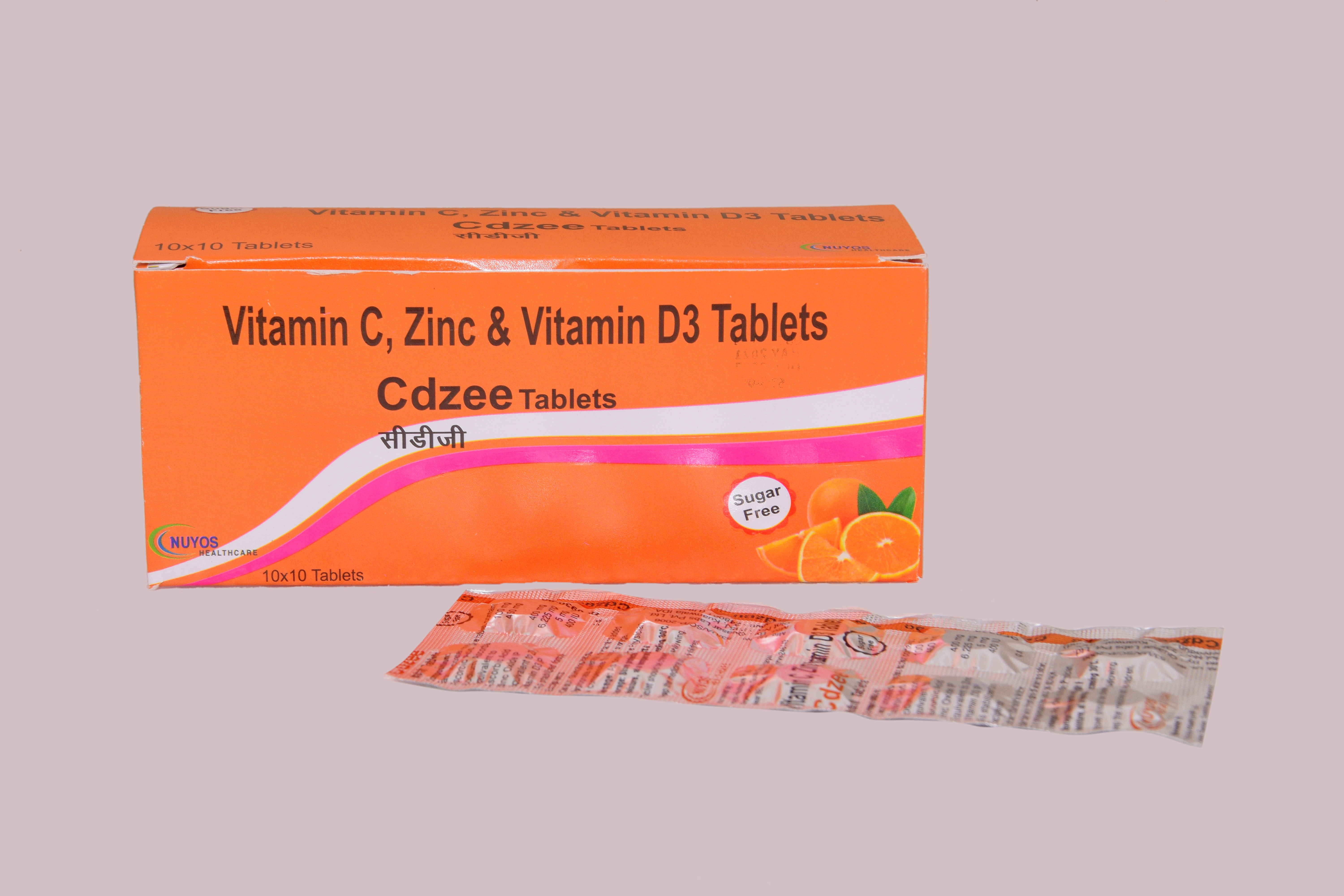 Vitamin C, Zinc & Vitamin D3 Tablets | Nuyoshealthcare